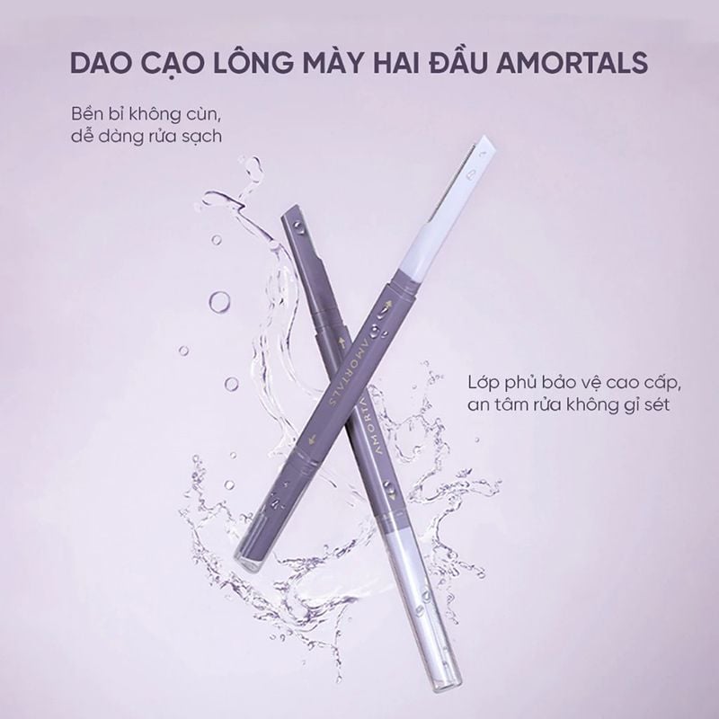 AMORTALS - Dao Cạo Lông Mày 2 Đầu